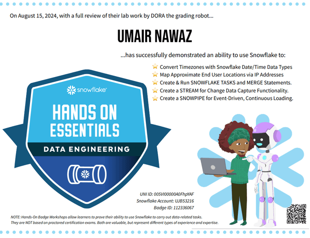 Data Engineering Certificate