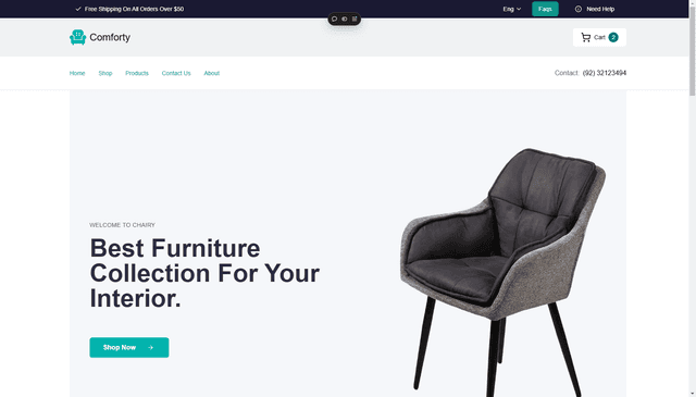 Comforty Furniture E-commerce Website